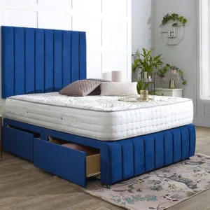 Savannah Divan Bed Set with Tall Headboard and Footboard