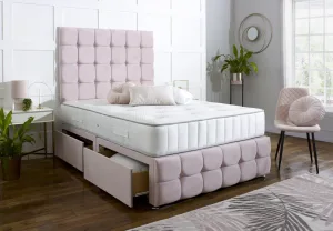 Delilah Luxe Buttoned Divan Bed