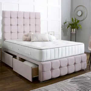 Delilah Luxe Buttoned Divan Bed
