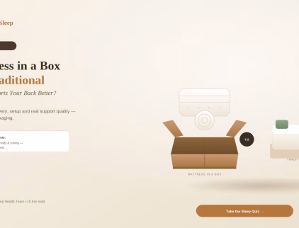 Mattress in a Box vs. Traditional: Which Supports Your Back Better?